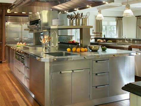 Stainless Steel Kitchen Cabinets: HGTV Pictures